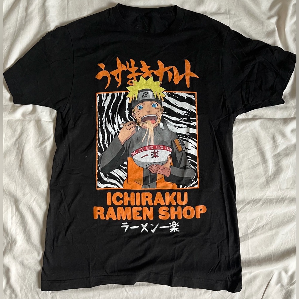 Naruto Shippuden Ichiraku Ramen Shop Graphic T-Shirt Men's Medium Anime